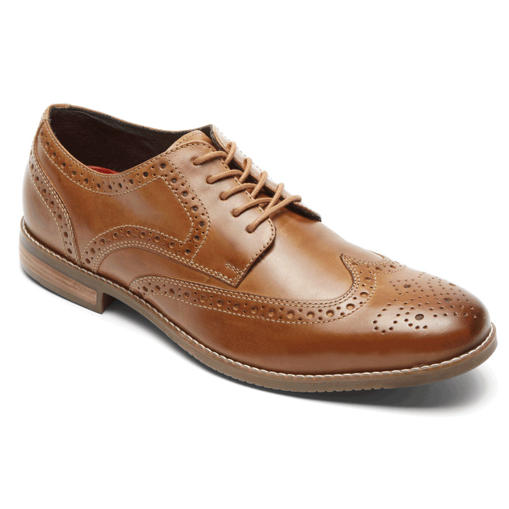 Rockport Lace Up For Mens Brown - Style Purpose Wingtip - IE7402598